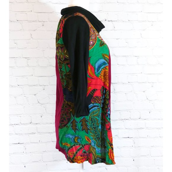 Derhy French Jersey Turtleneck with Embroidery - Picture 3 of 8